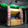 Portable Advertising Tent Inflatable Tiki Bungalow 3m kiosk Air Blow Up Cocktail Bar House For Club Party And Promotion Events