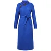 Monglian stijl casual jurken vrouwen lente herfst moderne vestido stand kraag vintage jurk Aziatische suède elegante kleding