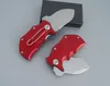 Top Quality Mini Small Folding knife 440C Titanium Coated Blade Aluminum Handle EDC pocket knives 3 Handle Colors