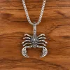 Collier pendentif Scorpion en alliage pour hommes et femmes, 9 pièces, Hip Hop, longue chaîne, Punk Rock, bijoux cadeau 7387148