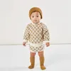 Enkelibb Rylee en Cru Vintage Floral Gebreide truien Jongens Winter Pullover Sweater Merk Design Baby Mode Kleding Tops 210308