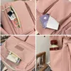패션 여성 배낭 대용량 노트북 가방 다기능 학생 학교 방수 도난 방지 야외 여행 팩 220121