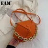 حقائب التسوق [EAM] Ala Bolsa الأنثوية Carteira Retro Couro Plutnio Lux دي Ombro Nova Moda Shopper Acrlico Corrente Crossbody مارس 18A5608 220304