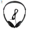 Bonne qualité jetable casque le moins cher casque F type plug casque filaire usine personnaliser 3,5 mm pour PC mp3 téléphone en gros 50 pcs