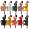 Fall winter clothing Women night skirt sleepwear long sleeve pajamas one-piece dress plus size nightwear sexy night-robe nightclothes 4282