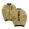 Drop Shipping Mal Kanji Jackets Homens Kanji Imprimir Casacos Stand Collar Windbreaker Streetwear Casaco Homens Roupas Hip Hop Homme Jacket 20123
