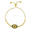 18k Gold Chain Pull Justerbar ädelsten Diamond Charm Armband Crystal Eye Armband Women Fashion Jewelry Gift Will and Sandy