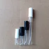 2 ml 3 ml 5 ml 10 ml Mini Szkło Essential Oil Perfumy Perfumy Atomizer Portable Podróży Kosmetyczne Pojemniki z czarną White Cap