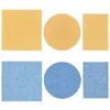 High Heat Resistant Sponge Square Rectangle Round Yellow Blue High Temperature Resistant Sponge for Solder Tip Cleaning Remove Tin