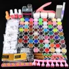 Kits de Arte Nail Full Acrílico Líquido Manicure Set Kit Pó Decorações Profissionais