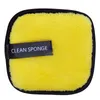 Reusable Makeup Clean Sponge Remover Pads Cotton Wipes Microfiber Cloth with Retail package Cleaning Tool 1010cm4914178