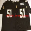 NCAAボビーヘバートジャージーJersey Morten Andersen Archie Manning Sam Mills Rickey Jackson Black Retro College Football Jerseysステッチメンズ