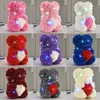 25 cm levou iluminado urso rosa flor dia dos namorados presentes festa decoração amor dias infantis dia professor de ano novo presente rrd12943