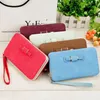 Hot Sale Girl Women Pu Leather Clutch Wallet Long Card Holder Purse Box Handbag Bag Fashion Waterproof Wristband Multifunction Handbag