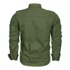 Moruancle Men Casual Грузовые рубашки с Epaulets Военный Стиль Тактические Рубашки Топы Мужской Полет Бомбардировщики Одежда Plus Размер M-6XL C1210