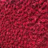 Ghirlande di fiori decorativi Pannelli 3D e decorazione di nozze da parete artificiale Roil Falso rosso rosa peonia orchidee corridori sullo sfondo Ho4813909