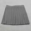 Grey Pleated Skirts Summer Female Pleated Skirt Japan School Uniform Harajuku Women Skirts Saias Faldas G220309