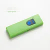 Wholesale USB Rechargeable Lighters Lighter Flameless Touch Screen Switch Colorful Windproof For Free DHL7512744