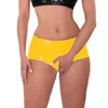 Plus Size 7xl Aberto Arroting Sexy Calcinha Mulheres Novidade Underwear Hollow Out Low Cintura PVC Briefs Wet Look Faux Leather Caleca