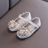 Hela barnflickor skor pärlor prinsessor sko kostym tweed baby mary janes skor pläd pärla småbarn nonslip vår a4316746