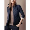 Limited Classic Women England Fashion Diamond Jacket Britisch gesteppte Blazer Solid Coat Single Breasted Slim London Brit Jackets B4696858
