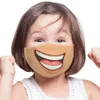 Новый Унисекс 3D Смешные лица Печатные Маски Взрослые Дети Ветрозащитный Моящийся Многоразовый Хлопок Регулируемая Маска рта
