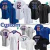 New York Mets Jersey 12 Francisco Lindor Baseball Jerseys 48 Jacob Degrom 20 Pete Alonso 18 Darryl Strawberry 31 Mike Piazza Noah Syndergaard Jersey