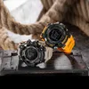 Herenhorloge Militaire Waterbestendige Smaal Sport Horloge LED LED Digitale Pols Stopwatches voor Male 1802 Relogio Masculino Horloges T200113