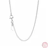 925 Sterling Silver Regulowany łańcuch Naszyjniki dla Kobiet Biżuteria Idealne tło do prezentacji Wisiorki 2 Opcja Wybierz YL003A Q0531