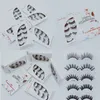 Handmade Natural Long Mink Eyelashes Extensões Set 5 Pares de Crisscross Crisscross Curly Vivid Lashes Falsos Mink Feliz Natal Edição DHL