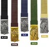 DOUPAI tactique hommes ceinture chinois classique dragon aigle conception Sports de plein air alliage militaire nylon métal boucle ceintures pour hommes J0121