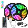 25m 30m LED-strip Light 5050 DC12V Multicolor 24 44 Keys AC100-240V Adapter HDTV TV Desktop SN Bakgrund9763209