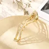 11cm Alloy Hair Clip Toothed Non-slip Barrettes Hairpins For Women Ponytail Headwear Hairgrips Accessories