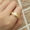 Aparelhos de casamento de tungstênio de tungstênio de ouro amarelo