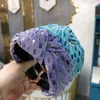 New Fashion Individuality Women Hairband Wide Side Handmade Headband Center Knot Turban Top Quality Hair Accessories Wholesale