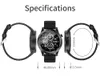2021 Ny Smart Watch Black Vattentät Mens Sport Klockor Touch Screen Multifunction Hanbelson
