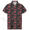 Aulaygo Akatsuki Anime stampa uomini di grande misura Camicie tropicale hawaiana Tops Camicia a maniche corte estiva Maschio camicetta Streetwear Camisas 1117