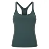 Mouwloos yoga-vest T-shirt LU-129 Effen kleuren Dames Mode Outdoor Yoga Tanks Sport Running Gym Tops Kleding