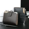 Baellerry Fashion Male Men Purches Short Black Wallets Leather PO Card Holder Purse Men's Purses Wallet Engraving260n