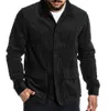 Männer Winter Cord Jacke Mode braun Oberbekleidung Mantel schwarz schlank Parka Pilot Jacke für männliche lässige soziale Jacke Mantel 9# 201022