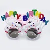 Ins Gorąca Sprzedaż Happy Birthday Glasses Party Supplies Ciasto Kształt Okulary Okulary Dla Dzieci Śmieszne zdjęcia Party Decoration HHE3376