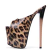 Plus Size 48 New Sexy Leopard Slippers Women Extreme High Heels Sandals Platform Summer Shoes Woman Flip Flops Y200423 GAI GAI GAI
