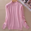 Autumn Cashmere Wool Women's Sweater Jersey Pink Beige Warm Soft Women Pullovers Sweaters Winter Fashion Jumper Female 2XL 201130