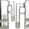 Echtbild-Glas-Hookah-Aschefänger mit einzelner Fritte und 12-Arm-Baum, Inline-Perc, 18-mm-Verbindung, rechtwinklig für Bong-Rigs, Rauchen, Stereo-Matrix