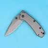 무료 배송 1555Ti Flipper Open Folding Knife 8Cr13Mov 드롭 포인트 티타늄 블레이드 EDC 포켓 칼 소매 상자