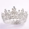 新しいヘッドピースGoldenShield Luxury Crystals Wedding Crown Silver Gold Diamond Princess Queen Bridal Tiara Hair Accessories225E