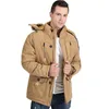 -15 Gradi Giacca Invernale Uomo Parka In Pile Addensare Cappotto di Pelliccia Collo Con Cappuccio Cappotto di Neve Abbigliamento Uomo Fodera di Lana Parka Cappotto Uomo 201028