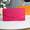 Borse da donna Portafoglio Sarah in pura pelle di vitello con tasca portamonete con cerniera Slot per carte Borsa portamonete Lady Borse di lusso con scatola M611822930