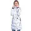 Winter Womens Jacket Coat Windproof Warm Women Parkas Thickening Cotton Padded Female printing Jacket Brand Collection 201210