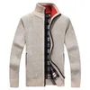 2020 nouveau automne hiver veste hommes pull chaud cachemire laine fermeture éclair cardigan veste hommes manteau robe tricots décontractés vêtements masculins LJ201013